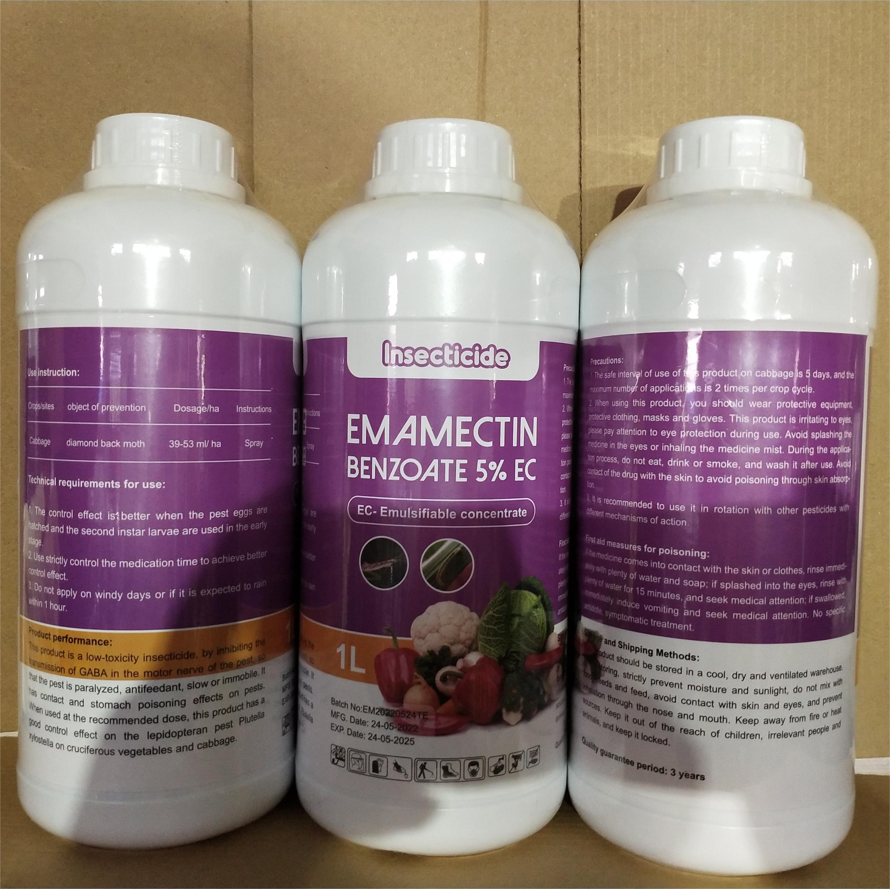 China High Quality Agrochemicals Emamectin Benzoate 5% EC For Insect Control