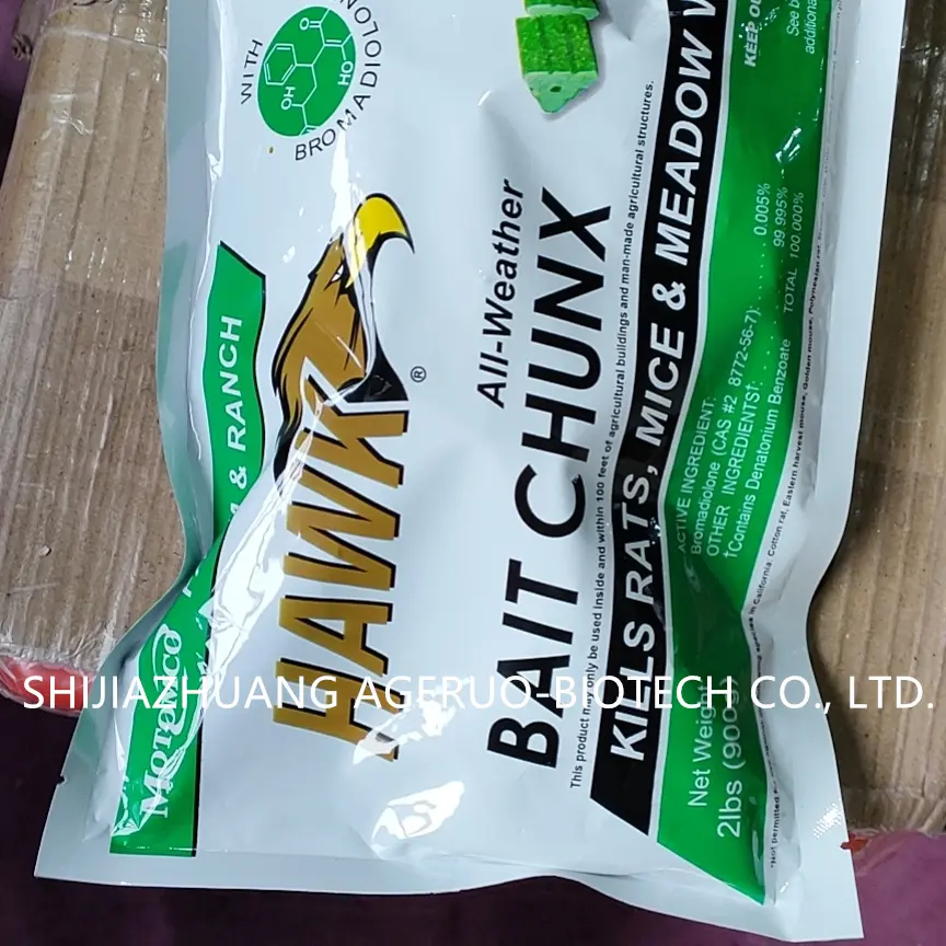 OEM Factory for Fipronil Price - Bromadiolone Rodenticide Rodenticide 0.005% Block Bait Rat Poison Bromadiolon – AgeruoBiotech detail pictures