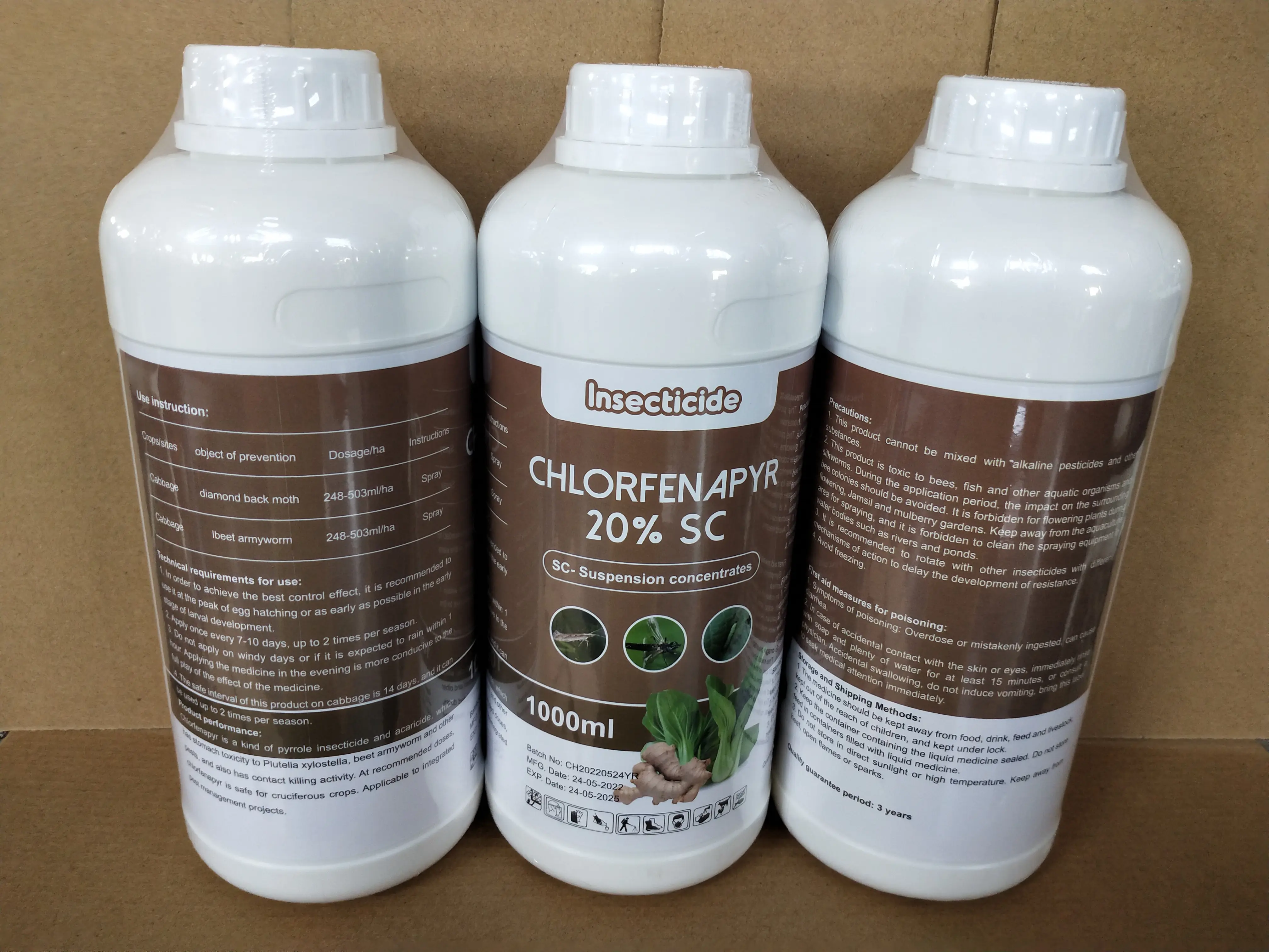 Chlorfenapyr 20% SC 24% SC kills pests in ginger fields