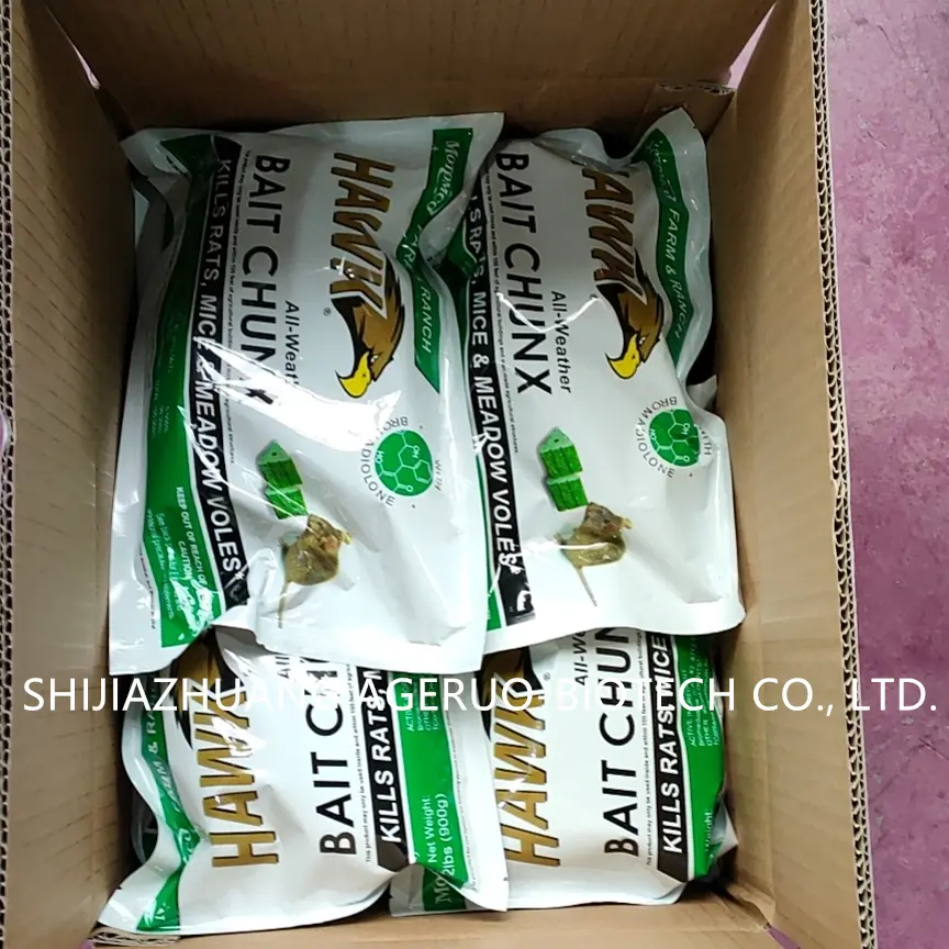 OEM Factory for Fipronil Price - Bromadiolone Rodenticide Rodenticide 0.005% Block Bait Rat Poison Bromadiolon – AgeruoBiotech detail pictures